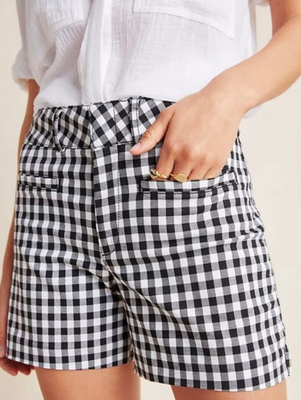 Anthropologie Gingham Shorts